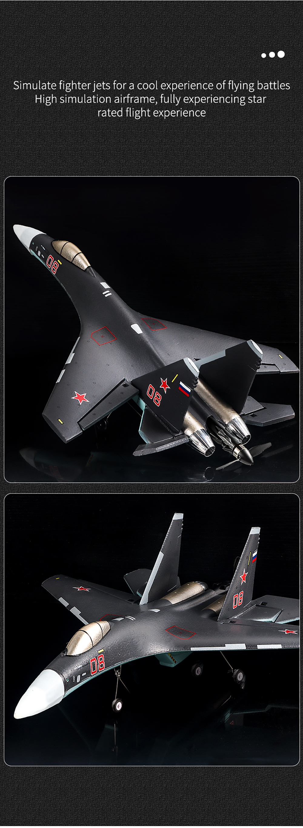 Aktualisierte-Version-des-QF009-SU-35-Fighter-Brushless-Flugzeugs-mit-375mm-Spannweite-24GHz-4CH-3D6-2003882-10